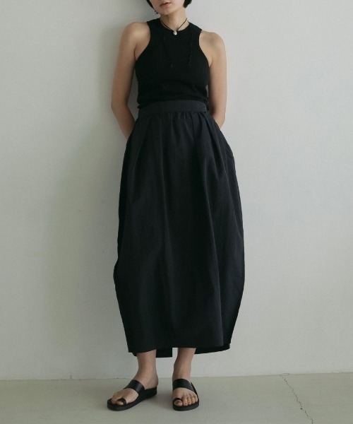 「anuke」 ロングスカート 38 オフホワイト レディース_画像8