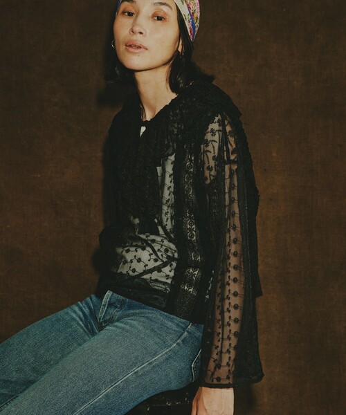 「Freada」 長袖ブラウス ONE SIZE ホワイト レディース_画像3