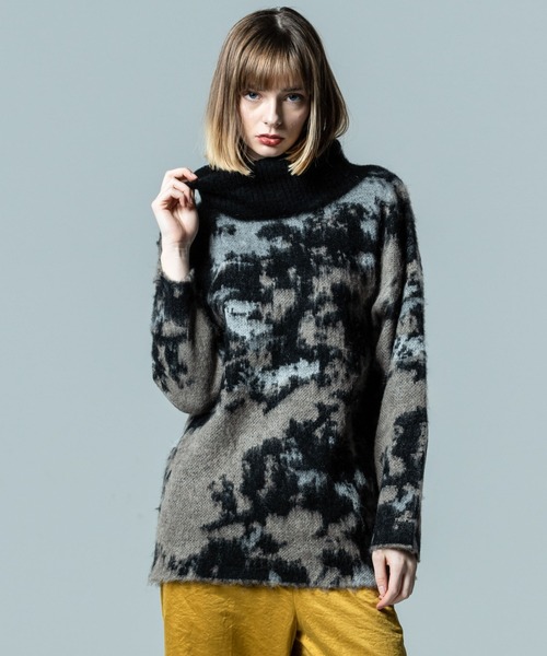 「glamb」 タートルネックニット M ブラック メンズの画像