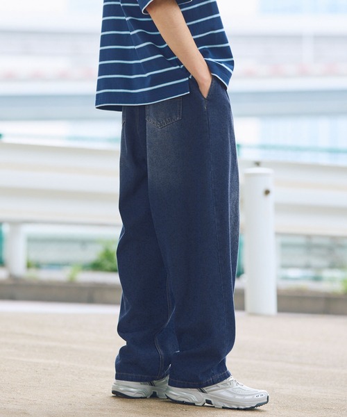 HECT ワイドパンツ ジーンズ 「HECT」10.5oz 2Tuck Denim Carrot Pants