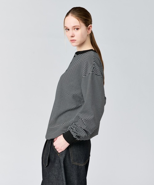 WETTEMPT tシャツ HENLEY NECK BORDER L/S TEE / ヘンリーネック