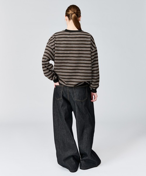 WETTEMPT tシャツ HENLEY NECK BORDER L/S TEE / ヘンリーネック
