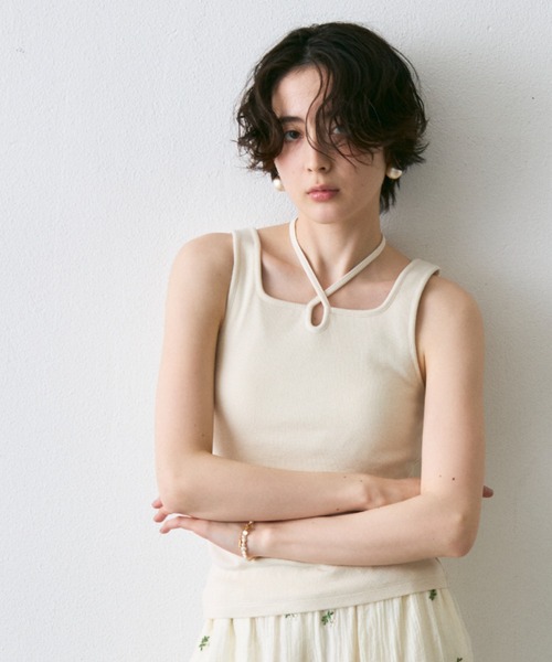 d.i.a ベアトップ チューブトップ Trish（トリッシュ） チューブトップ ベアトップ テレコカップ付き