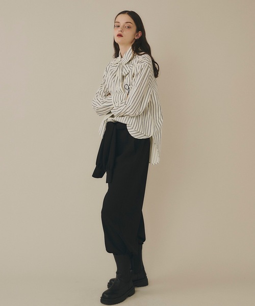 「VIOLETTA」 長袖シャツ FREE ブルー レディース_画像5