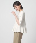 tシャツ イレヘム ペプラム ポンチ プルオー...の詳細画像2