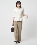 tシャツ イレヘム ペプラム ポンチ プルオー...の詳細画像4