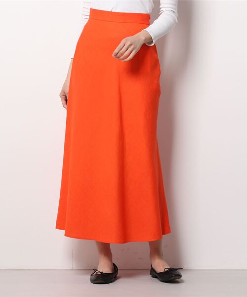 DRAWER ドゥロワー　ユナイテッドアローズ　ロングスカート　36 UNITED ARROWS（ユナイテッドアローズ） ロングスカート 36 オレンジ