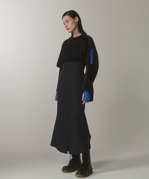 「LE CIEL BLEU」 ロングスカート 34 ブラック レディース_画像3