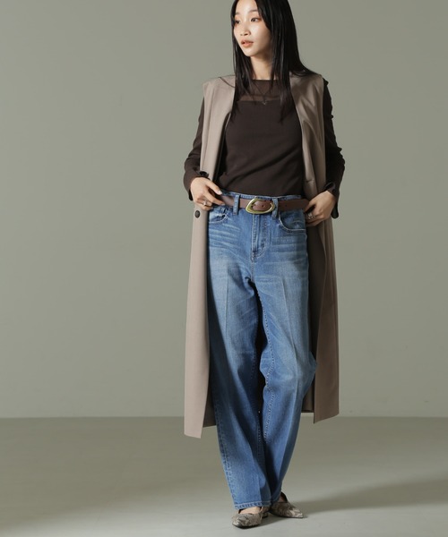 「Healthy denim」 デニムパンツ 24 ライトブルー レディース_画像6