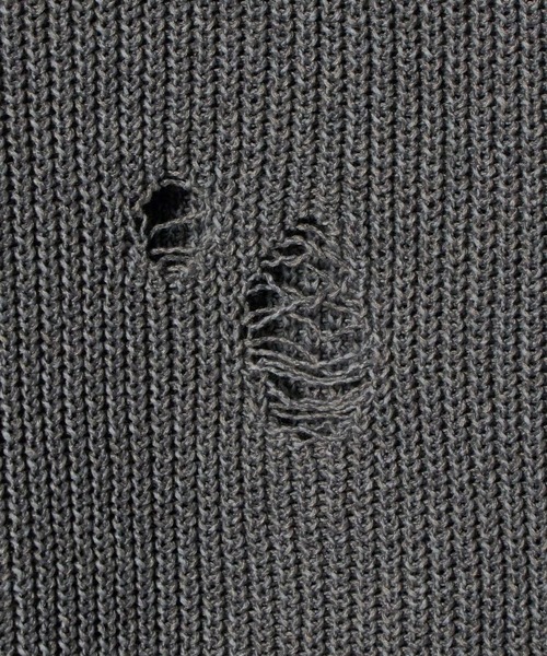 KHOKI（コッキ） ベスト ジレ 「KHOKI/コッキ」Destroyed Knit Vest