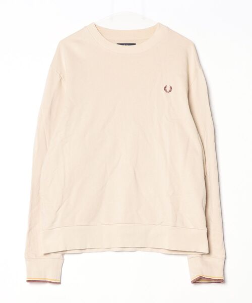 「FRED PERRY」 スウェットカットソー X-LARGE オートミール レディース