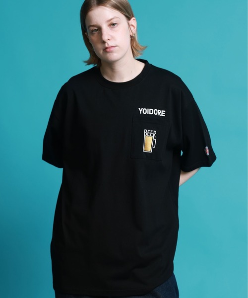 JACKROSE（ジャックローズ） tシャツ YOIDORE サメ乾杯ポケット TEE
