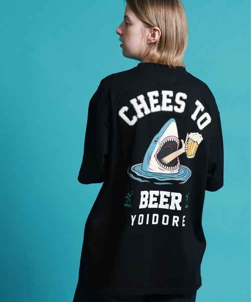 JACKROSE（ジャックローズ） tシャツ YOIDORE サメ乾杯ポケット TEE