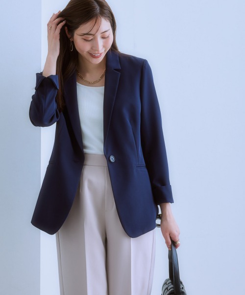 7days Life Styling 「della luce」テーラードジャケット L ネイビー