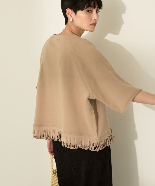 「AMERICAN HOLIC」 スウェットカットソー M ベージュ レディース_画像2
