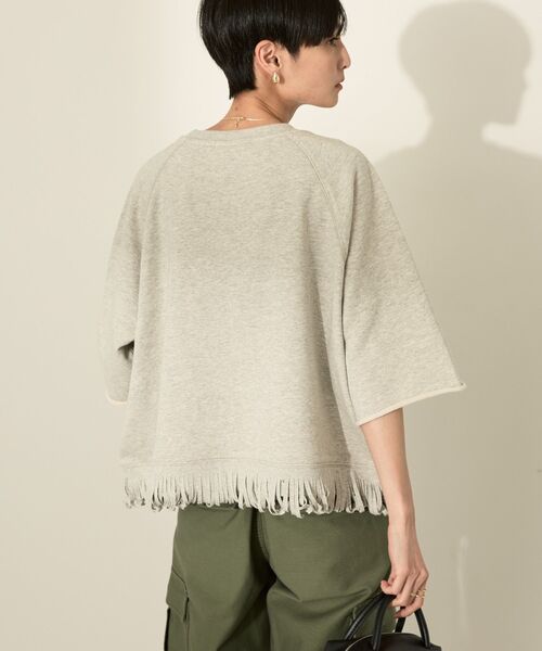 「AMERICAN HOLIC」 スウェットカットソー M ベージュ レディース_画像9