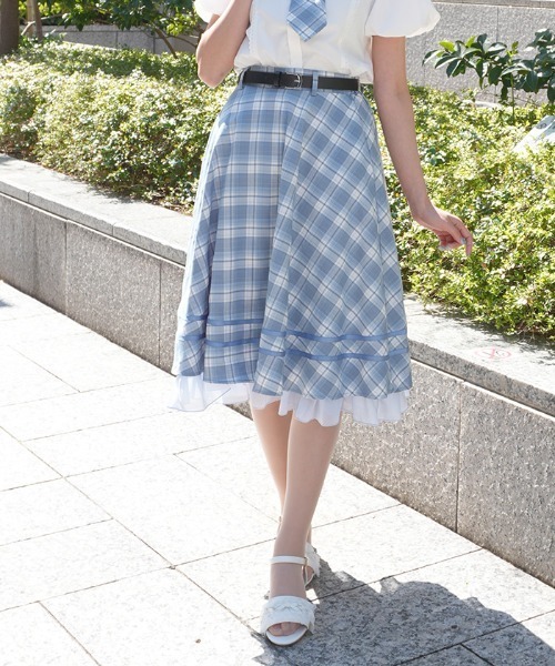 axes femme POETIQUE スカート ベルト付きサーキュラーSK : ZOZOTOWN