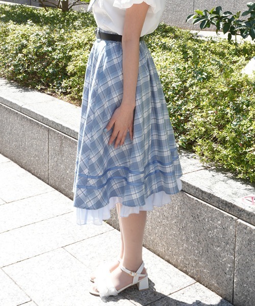 axes femme POETIQUE スカート ベルト付きサーキュラーSK : ZOZOTOWN