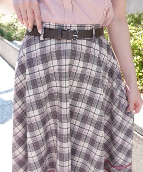 axes femme POETIQUE スカート ベルト付きサーキュラーSK : ZOZOTOWN