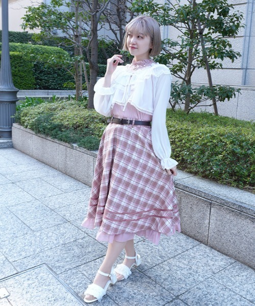 axes femme POETIQUE スカート ベルト付きサーキュラーSK : ZOZOTOWN