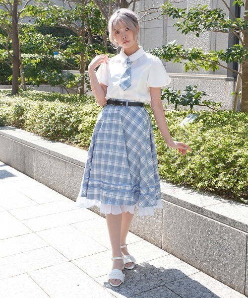 axes femme POETIQUE スカート ベルト付きサーキュラーSK : ZOZOTOWN