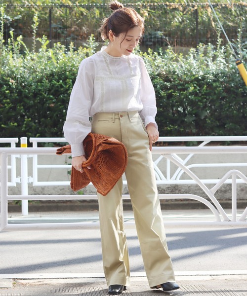 「JOURNAL STANDARD」 長袖ブラウス FREE ホワイト レディース_画像4