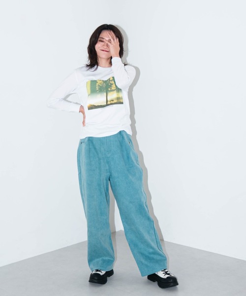 「L.H.P」 長袖カットソー X-LARGE ブラック レディース_画像8