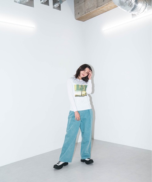 「L.H.P」 長袖カットソー X-LARGE ブラック レディース_画像9
