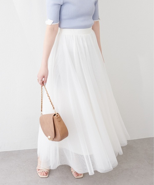 natural couture スカート エアリーチュールスカート : ZOZOTOWN Yahoo