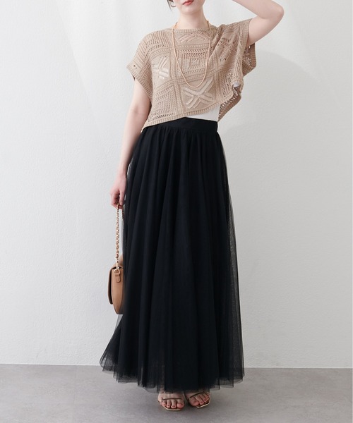 natural couture スカート エアリーチュールスカート : ZOZOTOWN Yahoo