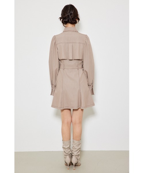 「rienda」 長袖ワンピース SMALL ダークグレー レディース_画像9
