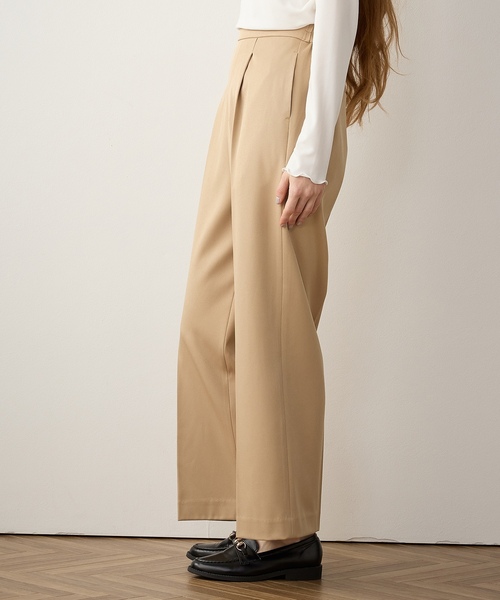 「LE SOUK HOLIDAY」 スラックス M ベージュ レディース_画像4