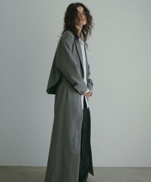 「ETRE TOKYO」 長袖ワンピース M グレー レディース