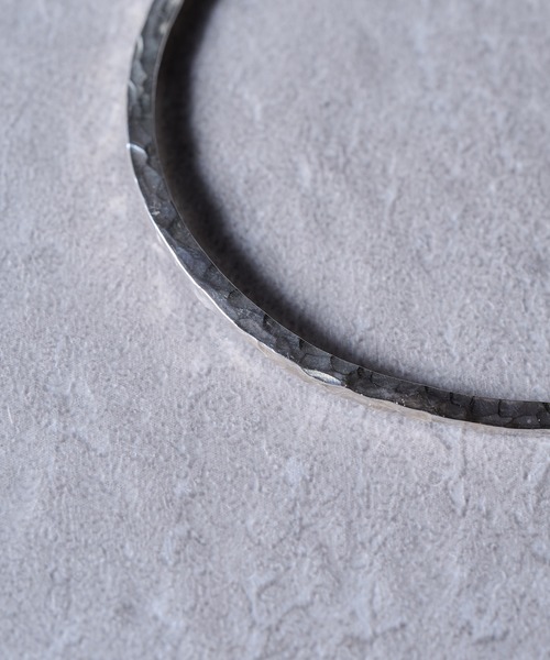 バングル 「MAISON CLUB」Slim Ripple Line Bold Bangle Silver925 KUN メンズ レディースの画像