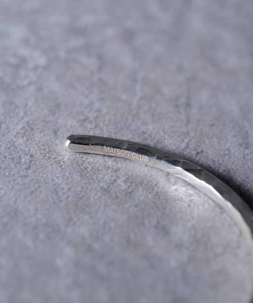 バングル 「MAISON CLUB」Slim Ripple Line Bold Bangle Silver925 KUN メンズ レディースの画像