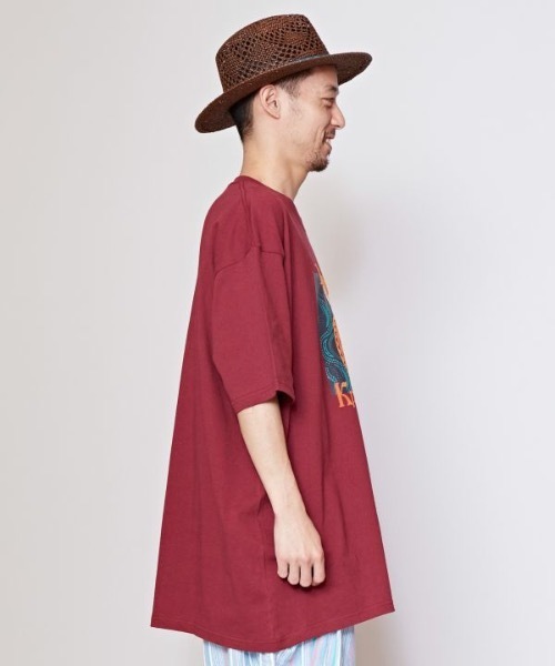 「チャイハネ」 「Amina」7分袖Tシャツ L イエロー メンズ_画像8