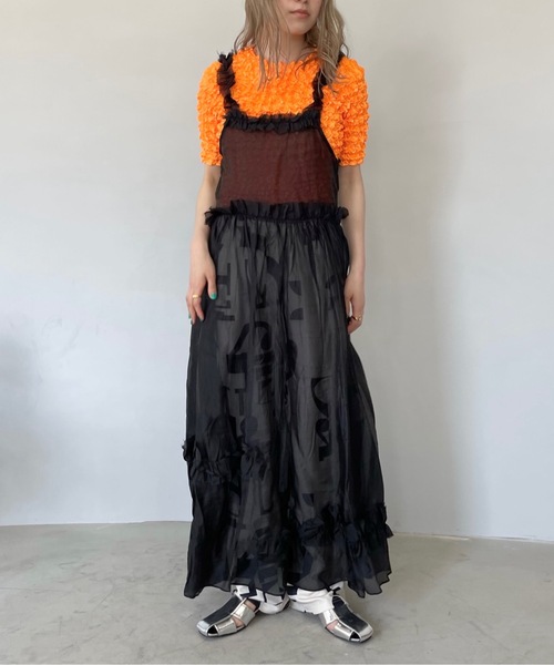 「SANSeLF」 キャミソールワンピース FREE ブラック レディース_画像2