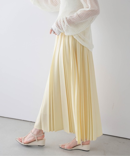 SANA プリーツスカート Cura Closet ロング スカート 夏 「loverara.loverara select