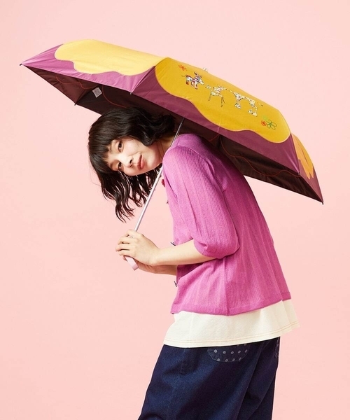 Jocomomola（ホコモモラ） 日傘 折りたたみ傘 折り畳み 晴雨兼用