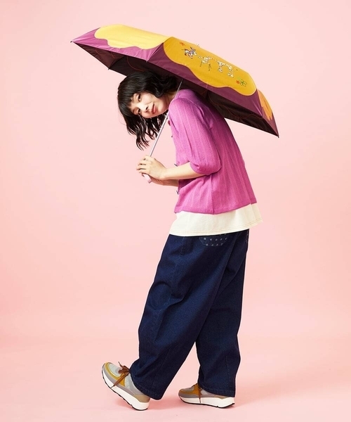 Jocomomola（ホコモモラ） 日傘 折りたたみ傘 折り畳み 晴雨兼用