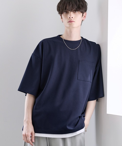 ETELIO」 半袖Tシャツ X-SMALL ネイビー メンズ : ZOZOTOWN Yahoo!店