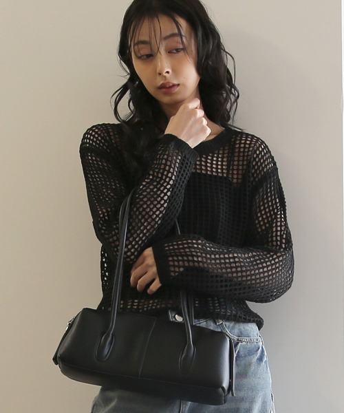 a*i様 1点のみ　セール　魔女子さんノワール　横長ワンハンドルバッグ No one knows（ノーワンノーズ） トートバッグ ZOZO限定 横長トート