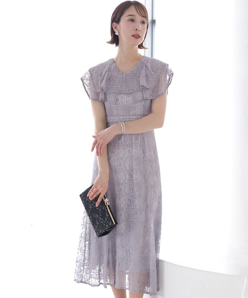 「PourVous」 半袖ワンピース M ピンク レディース_画像6