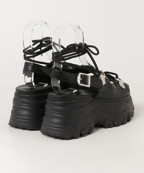 「jouetie」 フラットサンダル LARGE ブラック レディース_画像2