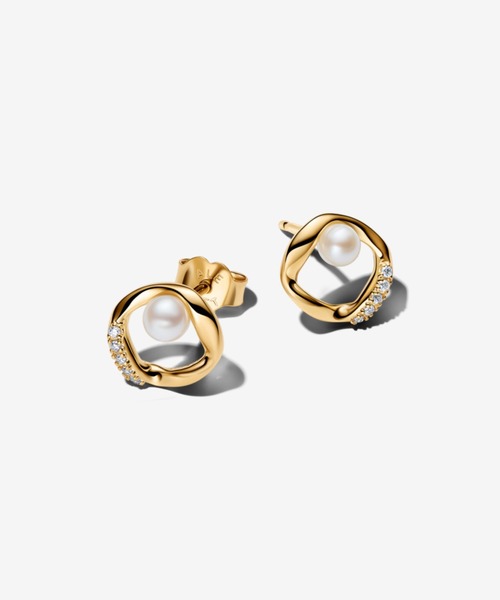 PANDORA（パンドラ） ピアス オーガニカリー シェイプド パヴェ