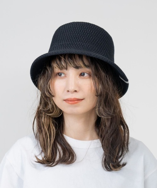「OVERRIDE」 ハット 58cm グリーン レディース_画像3