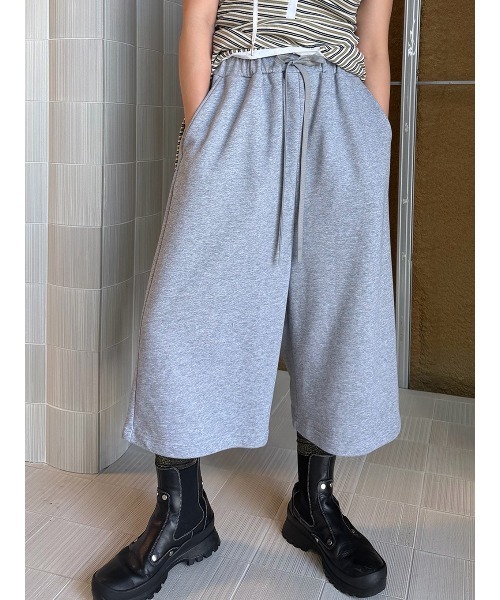 ELCHELE（エルチェレ） ワイドパンツ ハーフパンツ パンツ 短パン