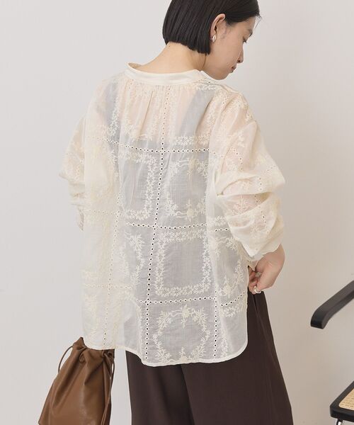 「AMERICAN HOLIC」 長袖ブラウス M オフホワイト レディース_画像5