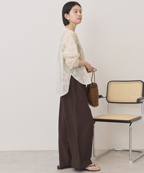 「AMERICAN HOLIC」 長袖ブラウス M オフホワイト レディース_画像7