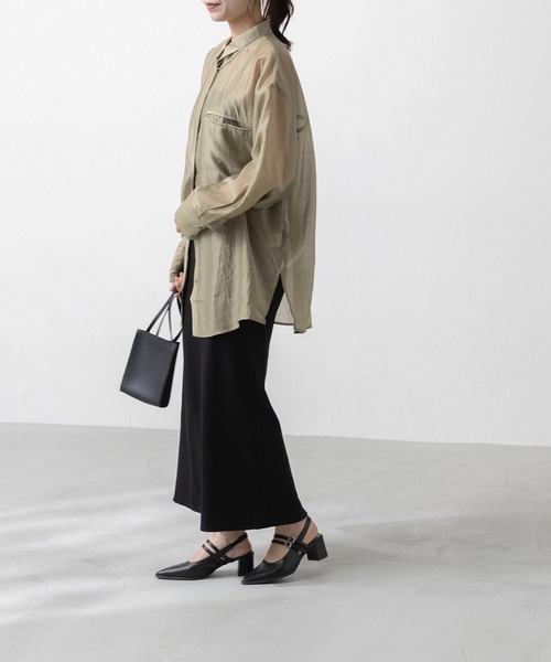 「menue」 ヒールサンダル 23.0cm ブラック レディース_画像8